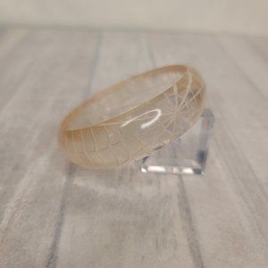 Bow & Crossbones Corday Spiderweb Bangle Clear